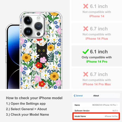 Case for iPhone 13 Pro Max, [Buffertech 6.6ft Military-Grade Drop Protection] [Anti Peel Off Tech] Clear TPU Bumper Phone Case Cover Design - Lemon - Colors C