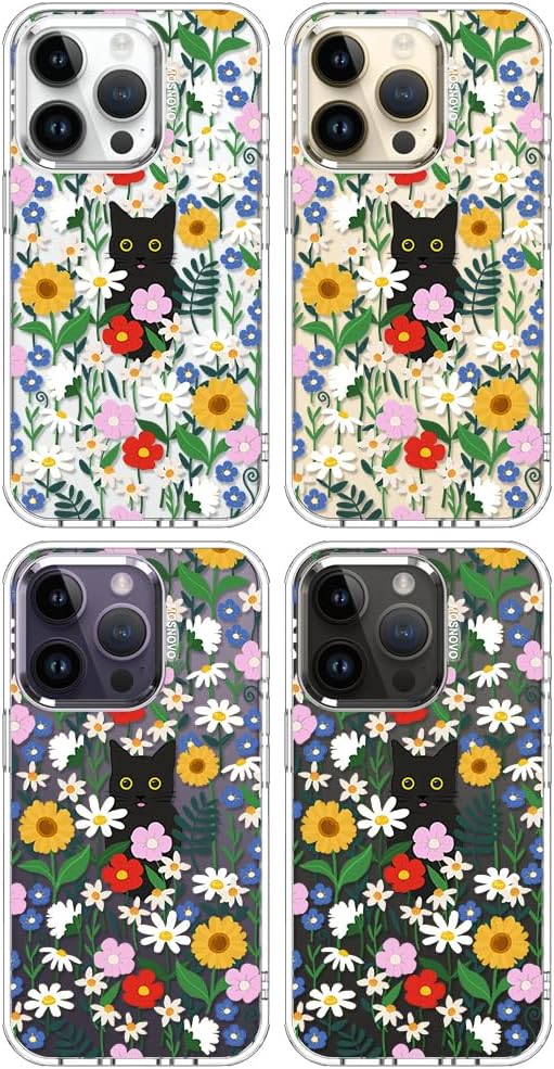 Case for iPhone 13 Pro Max, [Buffertech 6.6ft Military-Grade Drop Protection] [Anti Peel Off Tech] Clear TPU Bumper Phone Case Cover Design - Lemon - Colors C