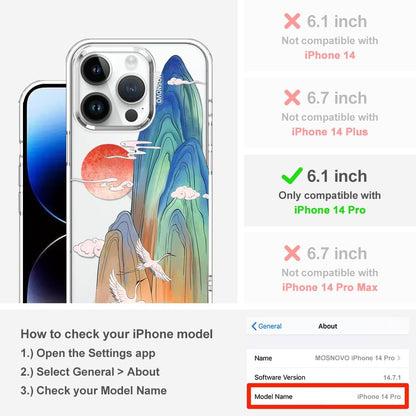 Case for iPhone 13 Pro Max, [Buffertech 6.6ft Military-Grade Drop Protection] [Anti Peel Off Tech] Clear TPU Bumper Phone Case Cover Design - Lemon - Colors C