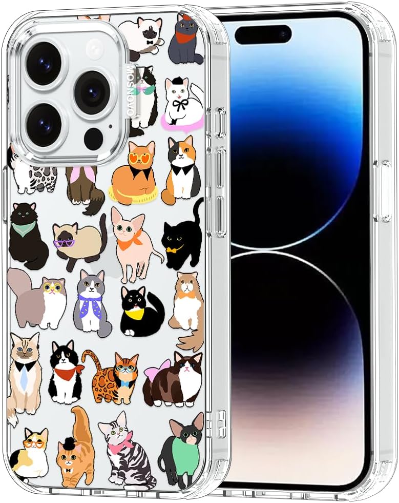 Case for iPhone 13 Pro Max, [Buffertech 6.6ft Military-Grade Drop Protection] [Anti Peel Off Tech] Clear TPU Bumper Phone Case Cover Design - Lemon - Colors C