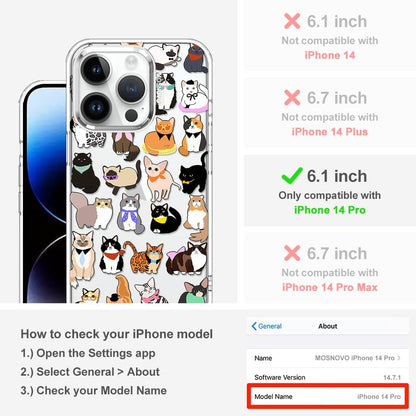 Case for iPhone 13 Pro Max, [Buffertech 6.6ft Military-Grade Drop Protection] [Anti Peel Off Tech] Clear TPU Bumper Phone Case Cover Design - Lemon - Colors C
