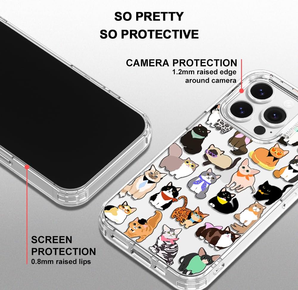 Case for iPhone 13 Pro Max, [Buffertech 6.6ft Military-Grade Drop Protection] [Anti Peel Off Tech] Clear TPU Bumper Phone Case Cover Design - Lemon - Colors C