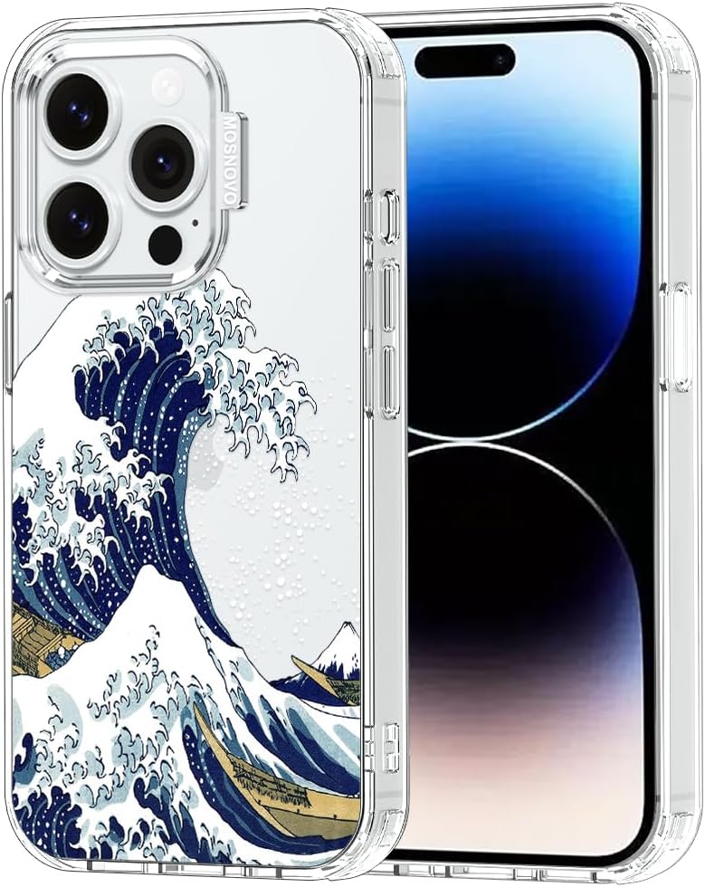 Case for iPhone 13 Pro Max, [Buffertech 6.6ft Military-Grade Drop Protection] [Anti Peel Off Tech] Clear TPU Bumper Phone Case Cover Design - Lemon - Colors C