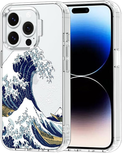 Case for iPhone 13 Pro Max, [Buffertech 6.6ft Military-Grade Drop Protection] [Anti Peel Off Tech] Clear TPU Bumper Phone Case Cover Design - Lemon - Colors C