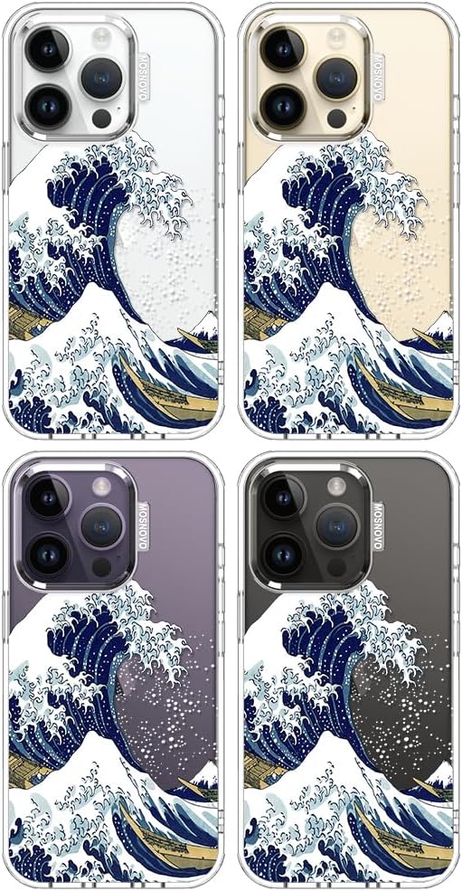Case for iPhone 13 Pro Max, [Buffertech 6.6ft Military-Grade Drop Protection] [Anti Peel Off Tech] Clear TPU Bumper Phone Case Cover Design - Lemon - Colors C