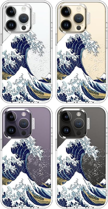 Case for iPhone 13 Pro Max, [Buffertech 6.6ft Military-Grade Drop Protection] [Anti Peel Off Tech] Clear TPU Bumper Phone Case Cover Design - Lemon - Colors C