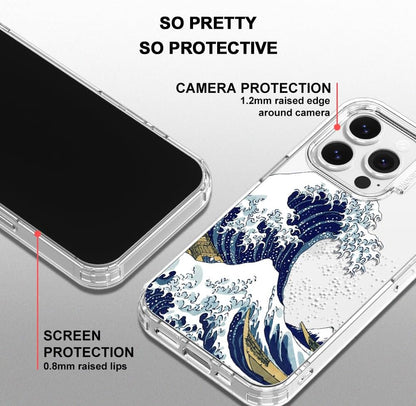 Case for iPhone 13 Pro Max, [Buffertech 6.6ft Military-Grade Drop Protection] [Anti Peel Off Tech] Clear TPU Bumper Phone Case Cover Design - Lemon - Colors C