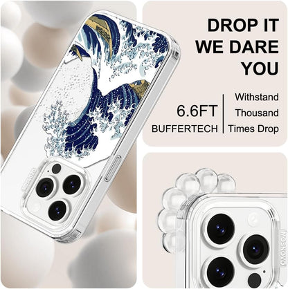 Case for iPhone 13 Pro Max, [Buffertech 6.6ft Military-Grade Drop Protection] [Anti Peel Off Tech] Clear TPU Bumper Phone Case Cover Design - Lemon - Colors C