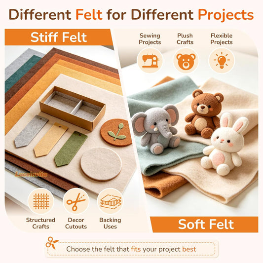 2mm Stiff Felt Sheets 12" X 12" (10 Pack, Bright Yellow) | Thick Polyester Felt Material, DIY Craft Supplies, Sewing Patchwork, Christmas Ornaments, Applique, Banners, Bookmarks