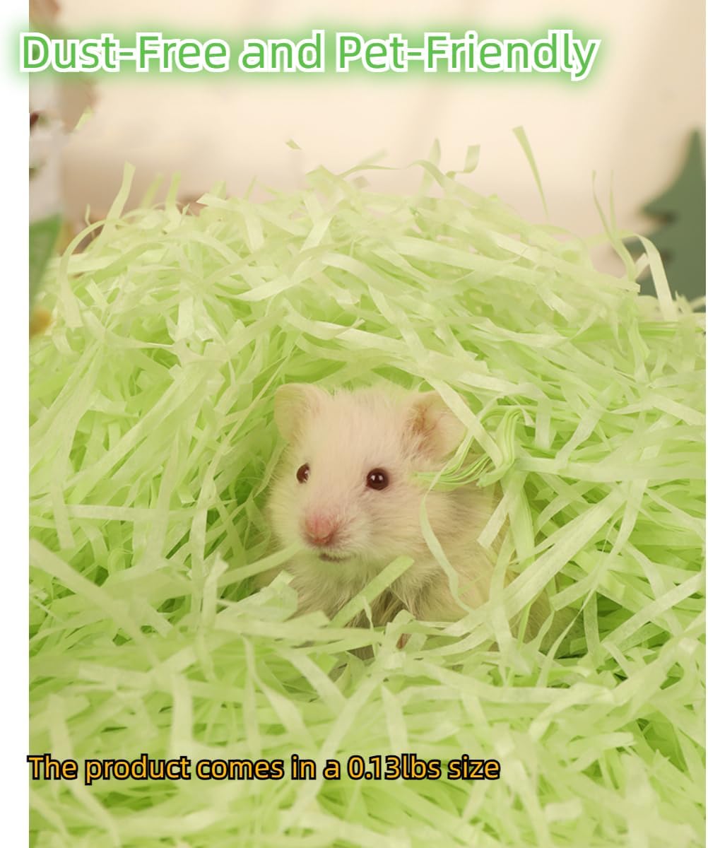 MANON ROSA Small Animal Bedding Colorful Hamster Nesting Paper Material Cozy Safe for Bird Guinea Pig Chinchilla Mice Gerbils Rat Pets (Yellow Black)