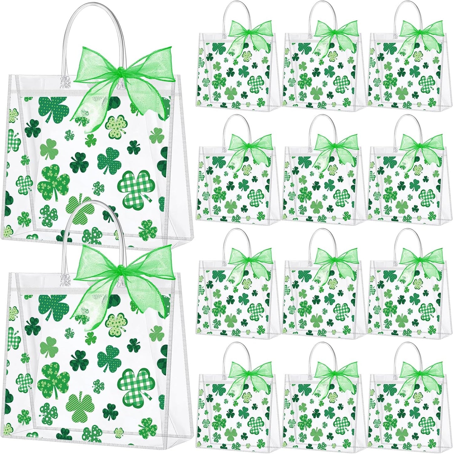 24 Pcs Clear Lemon Gift Bags with Handles Bulk Summer Fruit Candy Treat Goodie Tote Bags Reusable PVC Lemon Pouches for Wedding Birthday Baby Shower Party Supplies