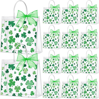 24 Pcs Clear Lemon Gift Bags with Handles Bulk Summer Fruit Candy Treat Goodie Tote Bags Reusable PVC Lemon Pouches for Wedding Birthday Baby Shower Party Supplies