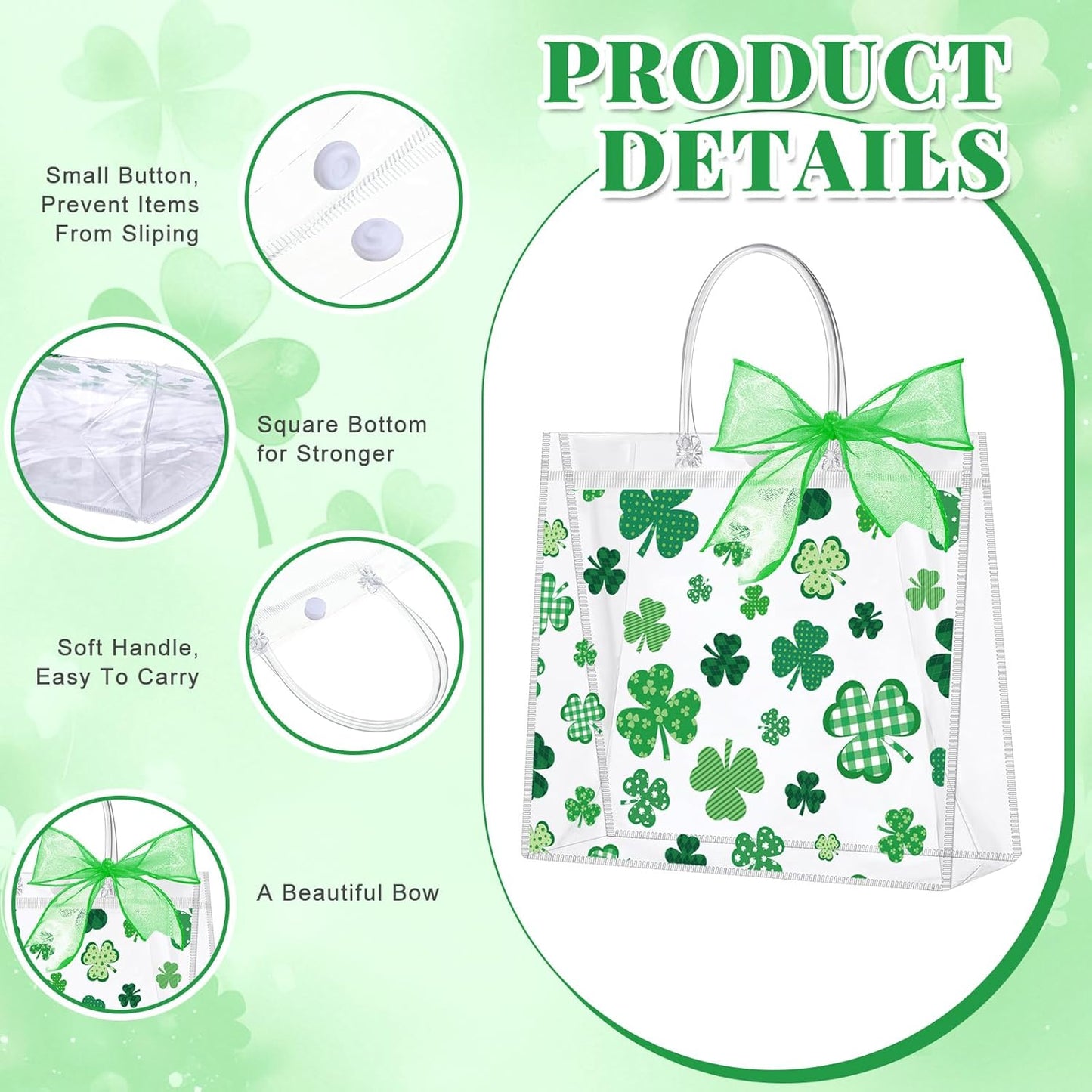 24 Pcs Clear Lemon Gift Bags with Handles Bulk Summer Fruit Candy Treat Goodie Tote Bags Reusable PVC Lemon Pouches for Wedding Birthday Baby Shower Party Supplies