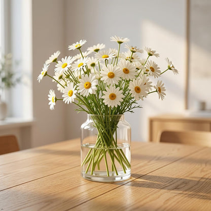 10 Bundles Yellow Artificial Daisy Flowers, 20" | UV Resistant, Outdoor, Stems & Faux Greenery, Home Garden Vase Table Decor