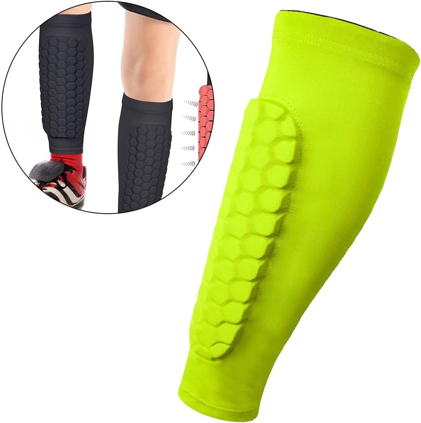 Football Leg Sleeves Soccer Shin Guards Socks Comfortable Knee Support Calf Leg Compression Sleeve for Basketball