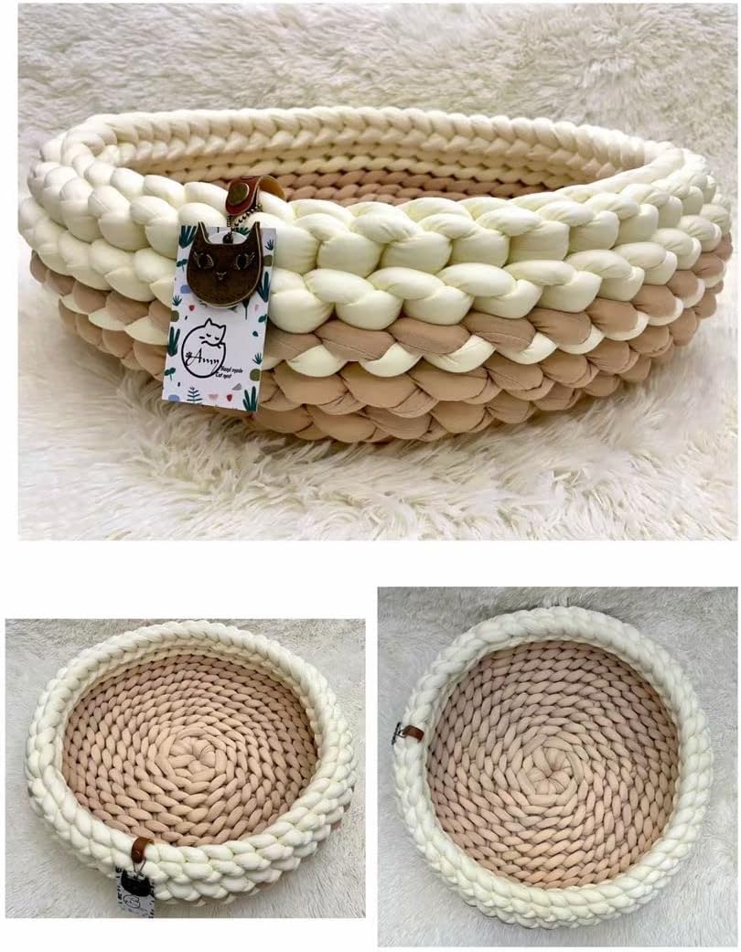 Chunky Cotton Yarn for Arm Knitting Crochet Super Saver Jumbo Giant Bulky Premier Yarn for Making Pets House Blanket (Yellow)