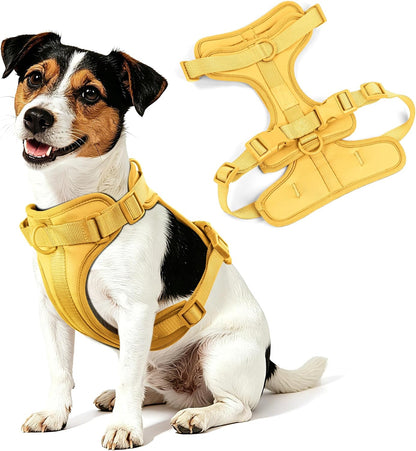 Wisedog No Pull Dog Harness, Butter Yellow, Large | Lightweight, Adjustable Breathable Pet Vest, Soft & Comfortable Cushion, Small Medium Large Dogs