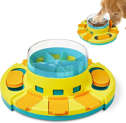 Dog Puzzle Toy 2 Levels, Slow Feeder, Pup Food Treat Feeding Dispenser for IQ Training and Entertainment for All Breeds 4.2 Inch Height | Pup IQ Training and Entertainment for All Breeds 4.2 Inch Height