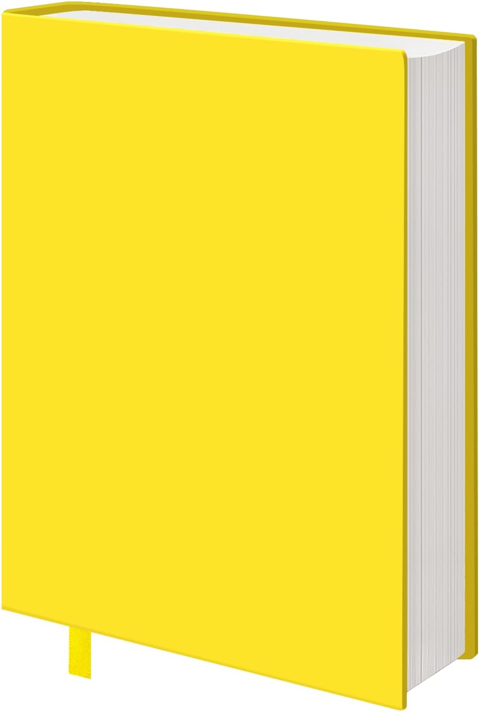 Big Yellow Fabric Book Cover for Hardcover, 9x11 Inch, 1 Pack, Up to 10”x12.5”, Adjustable School Book Sleeve Protector for Teens, Stretchable Decorative Cloth Book Sox for Book Lovers