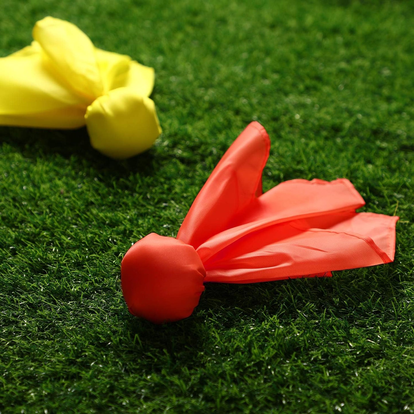 6 Pack Football Penalty Flags Tossing Flags Sports Fan Set Party Accessories for Football Theme(Yellow and Red)