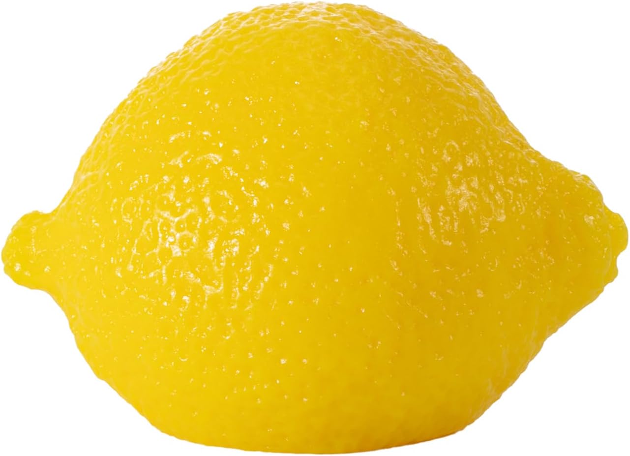 Taba Handmade Squishy Lemon Premium Non-Toxic Silicone Toy | Ultra-Soft Squishy Fidget Toy for Anxiety and Focus, Cute & Collectible Sensory Gift for Kids and Adults (Yellow)