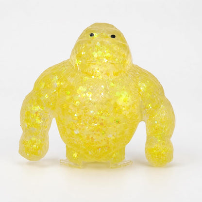 Squishy Monkey Fidget Toys, Sugar Squishy Gorilla for Adults Teens, Slow Rising Gorilla Squeeze Toys Jelly Sensory Stress Ball for Anxiety Relief Birthday Christmas Party Office Home Travel, Yellow