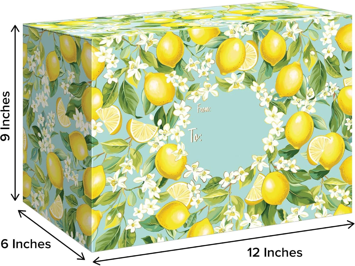 Medium Mailing Gift Boxes, Lemon Tree (12 Pcs)