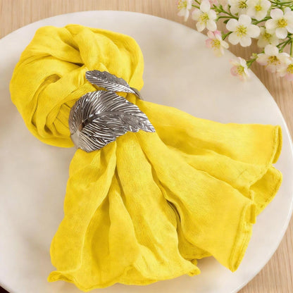 Cloth Napkins Set of 24 21"x21" Reusable Cheesecloth Napkins Bulk Yellow | Boho Rustic Dinner Napkins Washable Gauze Table Napkins Cloth Hemmed Edges for Wedding Bridal Shower Family Gathering Decor