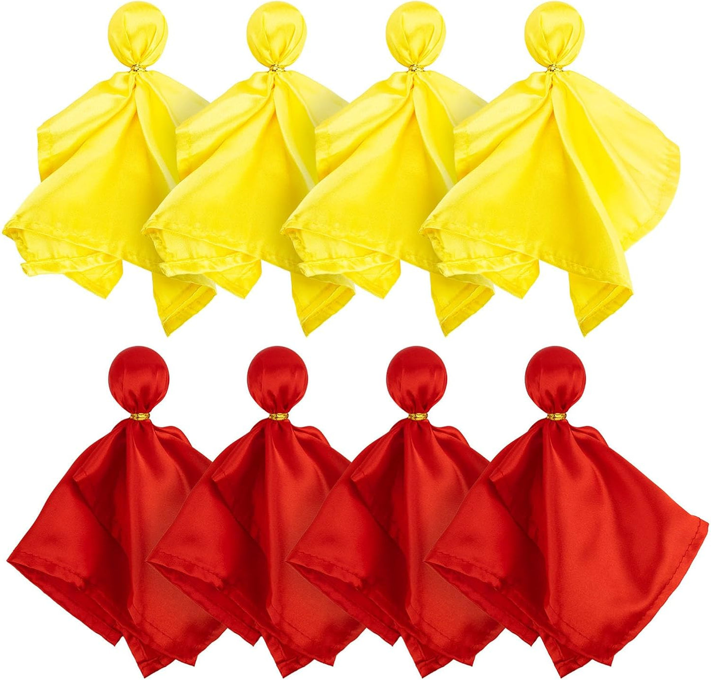 8PCS Football Referee Penalty Flag Yellow and Red Challenge Flags Sports Tossing Flags for Party Accessory
