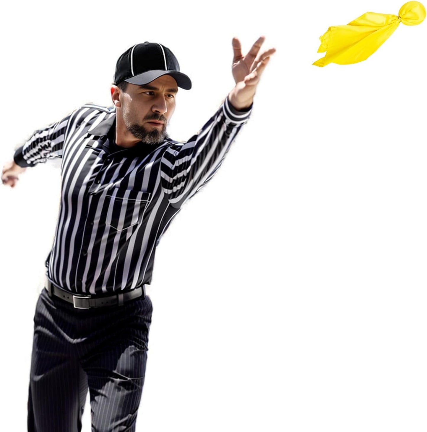 8PCS Football Referee Penalty Flag Yellow and Red Challenge Flags Sports Tossing Flags for Party Accessory