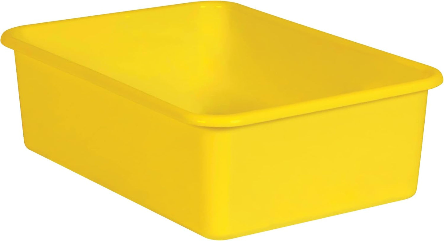 Teacher Created Resources® Yellow Large Plastic Storage Bin