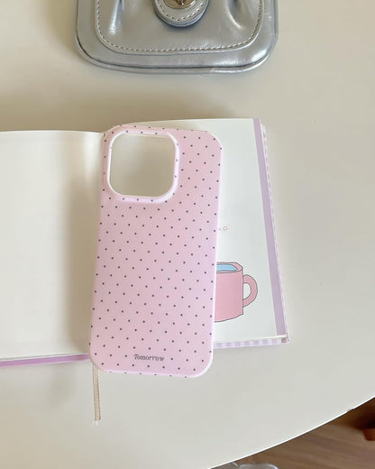 Compatible with iPhone 13/iPhone 14 Case with Cute Fashion Polka Dot Aesthetics Design Simple Cases for Soft TPU Slim Protection Cover-Lemon-Yellow - Colors A