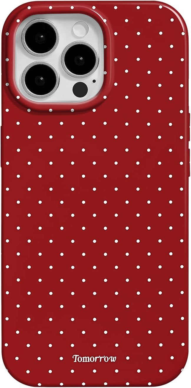 Compatible with iPhone 13/iPhone 14 Case with Cute Fashion Polka Dot Aesthetics Design Simple Cases for Soft TPU Slim Protection Cover-Lemon-Yellow - Colors A