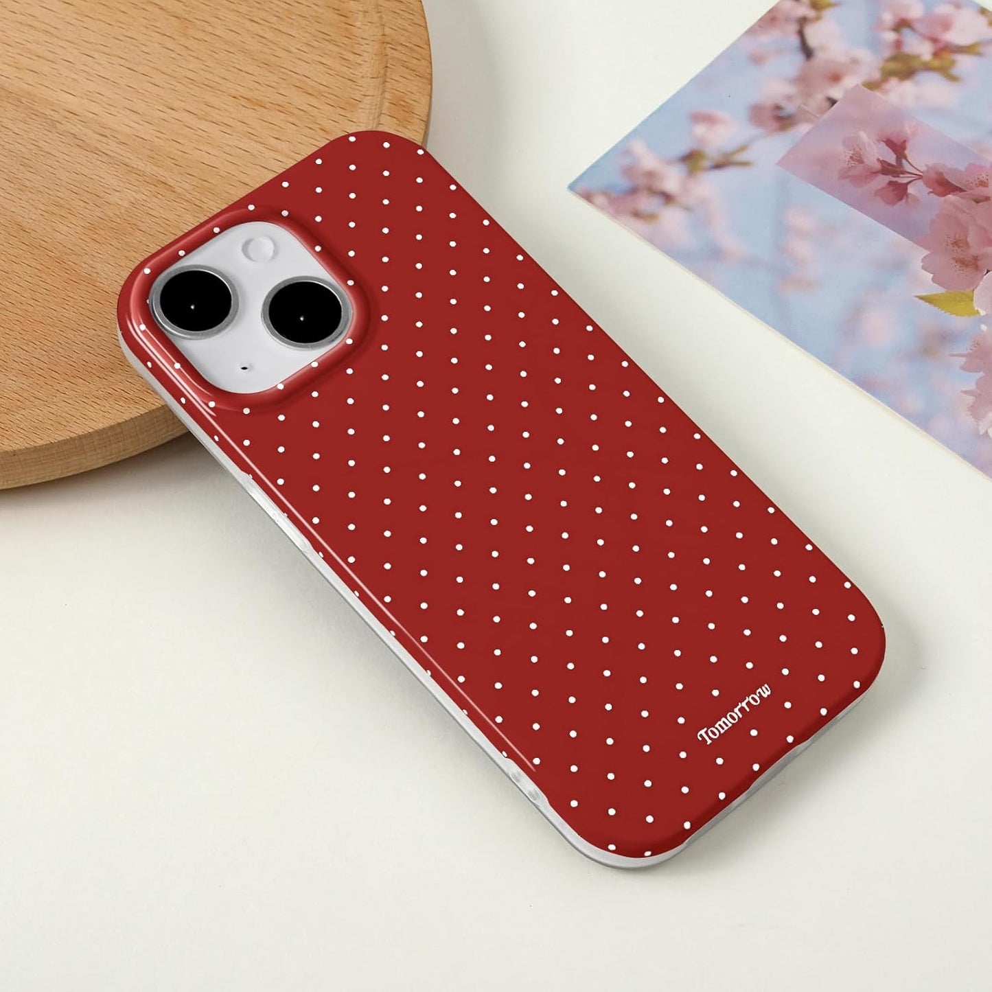 Compatible with iPhone 13/iPhone 14 Case with Cute Fashion Polka Dot Aesthetics Design Simple Cases for Soft TPU Slim Protection Cover-Lemon-Yellow - Colors A