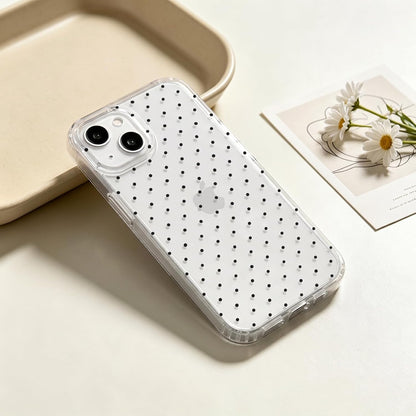 Compatible with iPhone 13/iPhone 14 Case with Cute Fashion Polka Dot Aesthetics Design Simple Cases for Soft TPU Slim Protection Cover-Lemon-Yellow - Colors A
