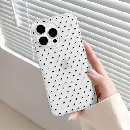 Compatible with iPhone 13/iPhone 14 Case with Cute Fashion Polka Dot Aesthetics Design Simple Cases for Soft TPU Slim Protection Cover-Lemon-Yellow - Colors A