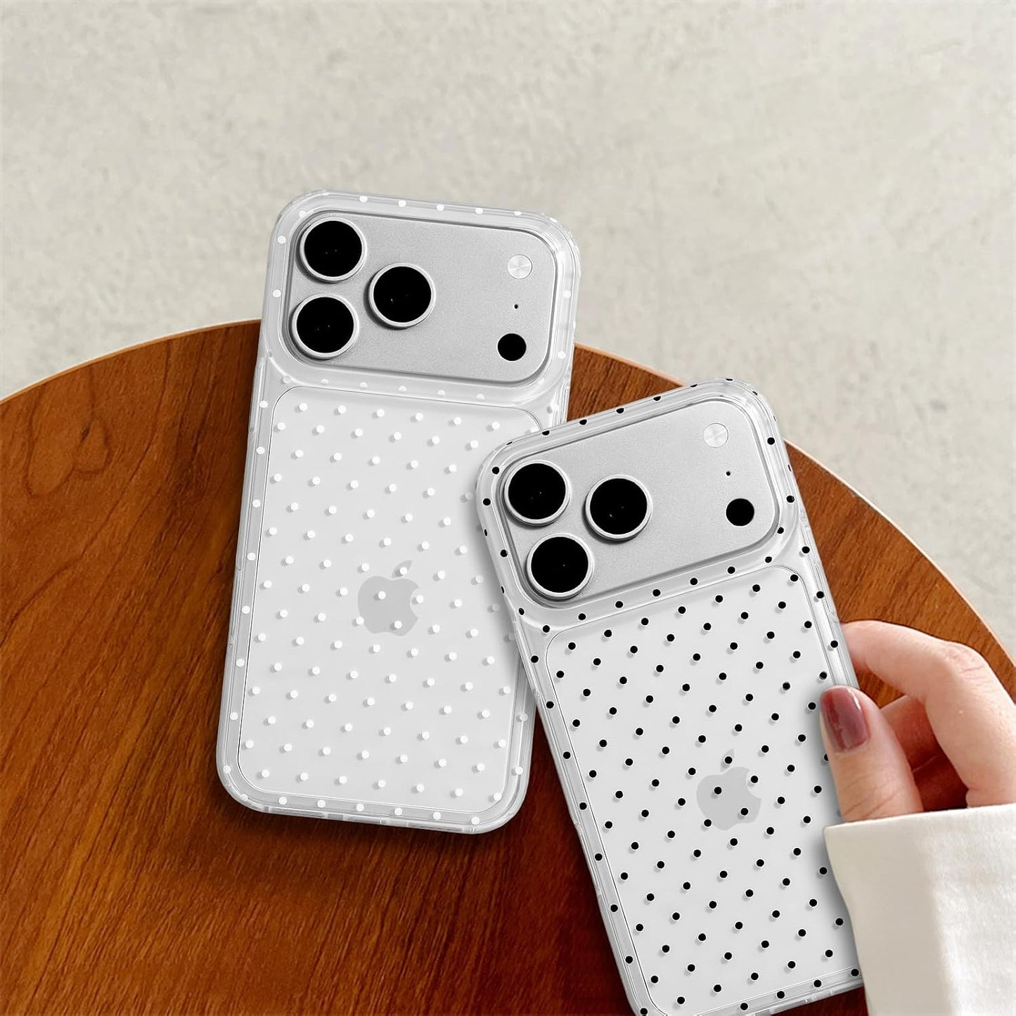 Compatible with iPhone 13/iPhone 14 Case with Cute Fashion Polka Dot Aesthetics Design Simple Cases for Soft TPU Slim Protection Cover-Lemon-Yellow - Colors A