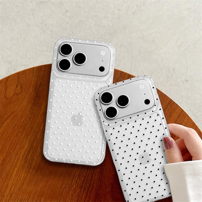 Compatible with iPhone 13/iPhone 14 Case with Cute Fashion Polka Dot Aesthetics Design Simple Cases for Soft TPU Slim Protection Cover-Lemon-Yellow - Colors A