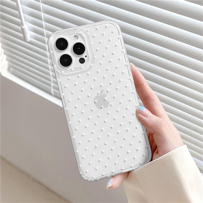 Compatible with iPhone 13/iPhone 14 Case with Cute Fashion Polka Dot Aesthetics Design Simple Cases for Soft TPU Slim Protection Cover-Lemon-Yellow - Colors A