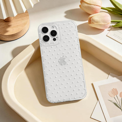 Compatible with iPhone 13/iPhone 14 Case with Cute Fashion Polka Dot Aesthetics Design Simple Cases for Soft TPU Slim Protection Cover-Lemon-Yellow - Colors A