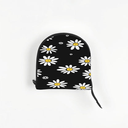 Daisies On Yellow Background Portable Pet Carrier Bag Foldable Shoulder Travel Cat Dog Carrier