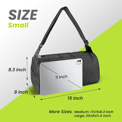 Small Travel Duffel Bag Foldable Waterproof Gym Bag for Gym Beach Swim Bags Men Women Duffle Bag Lightweight Oxford Cloth Sports Bags -Yellow