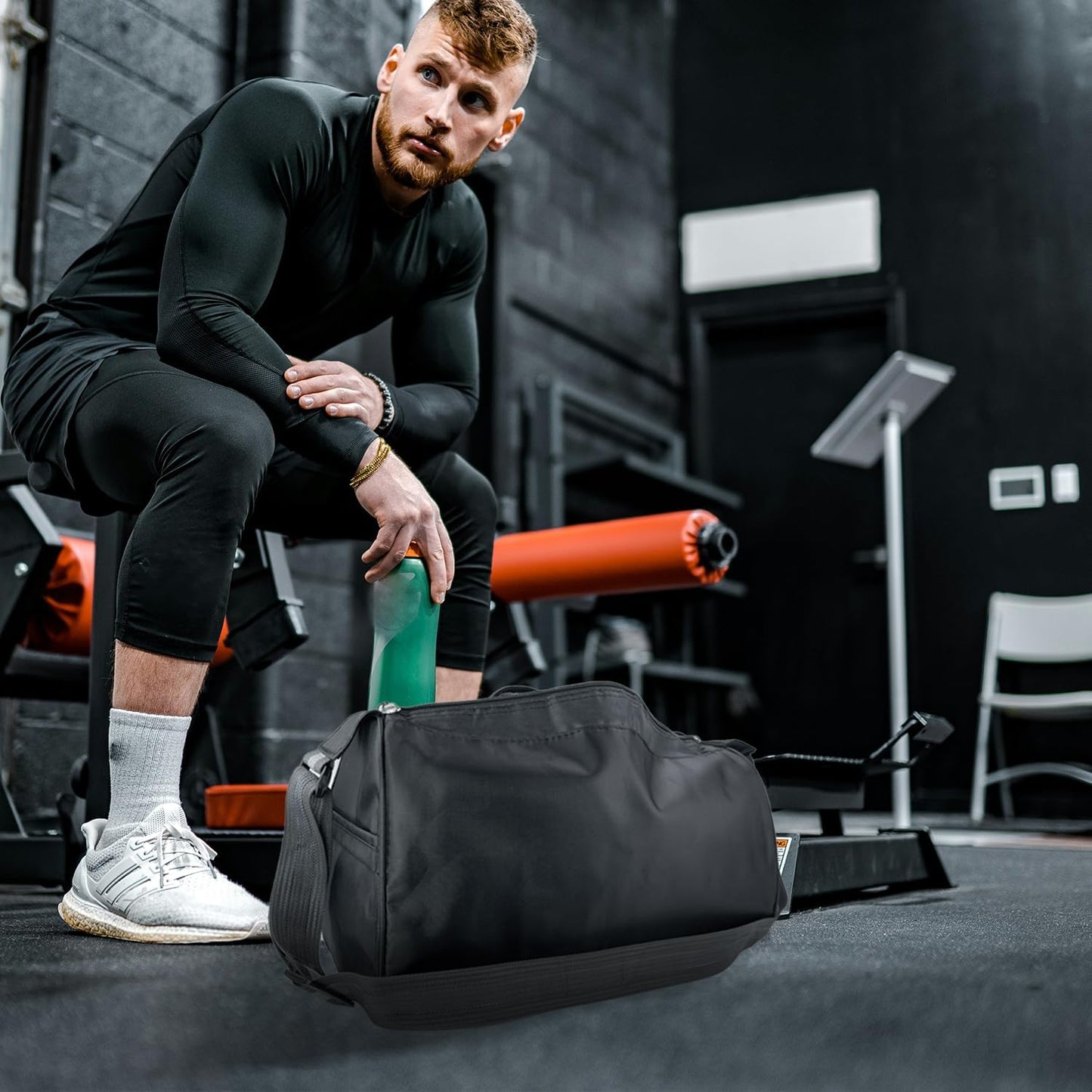 Small Travel Duffel Bag Foldable Waterproof Gym Bag for Gym Beach Swim Bags Men Women Duffle Bag Lightweight Oxford Cloth Sports Bags -Yellow