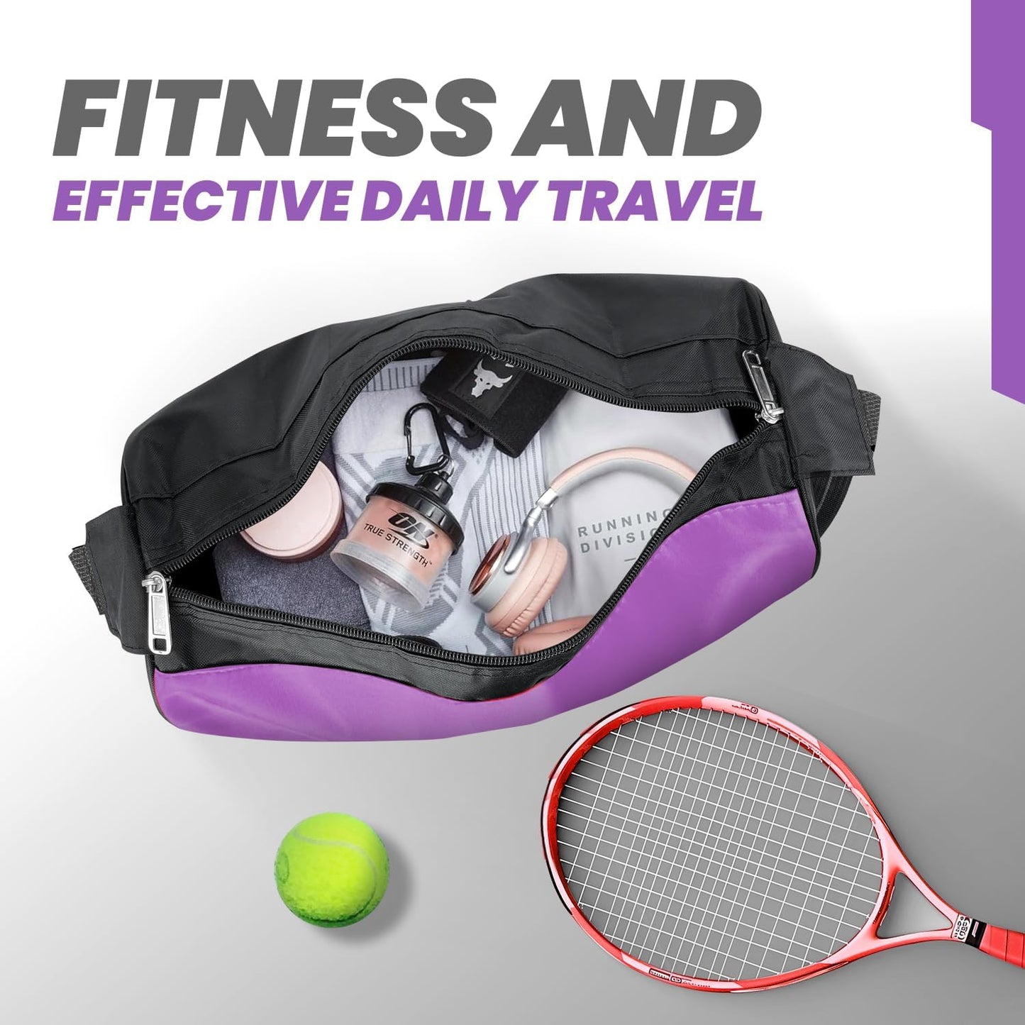 Small Travel Duffel Bag Foldable Waterproof Gym Bag for Gym Beach Swim Bags Men Women Duffle Bag Lightweight Oxford Cloth Sports Bags -Yellow