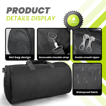 Small Travel Duffel Bag Foldable Waterproof Gym Bag for Gym Beach Swim Bags Men Women Duffle Bag Lightweight Oxford Cloth Sports Bags -Yellow