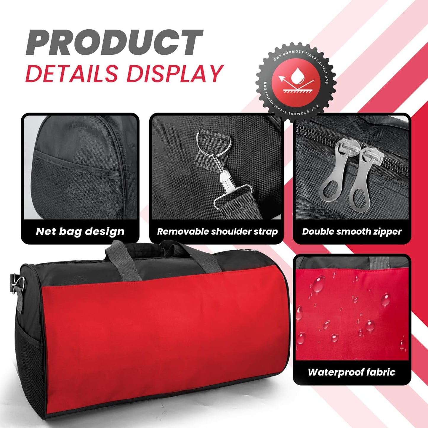 Small Travel Duffel Bag Foldable Waterproof Gym Bag for Gym Beach Swim Bags Men Women Duffle Bag Lightweight Oxford Cloth Sports Bags -Yellow