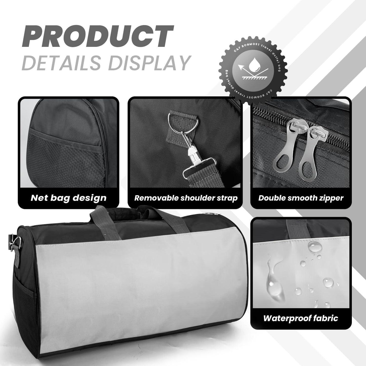 Small Travel Duffel Bag Foldable Waterproof Gym Bag for Gym Beach Swim Bags Men Women Duffle Bag Lightweight Oxford Cloth Sports Bags -Yellow