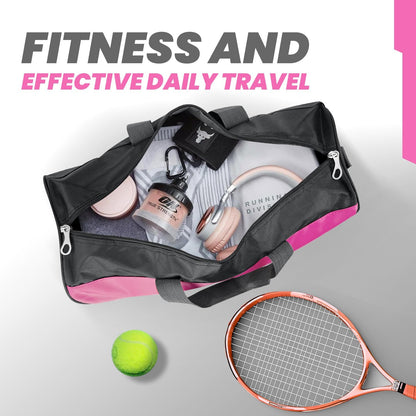Small Travel Duffel Bag Foldable Waterproof Gym Bag for Gym Beach Swim Bags Men Women Duffle Bag Lightweight Oxford Cloth Sports Bags -Yellow