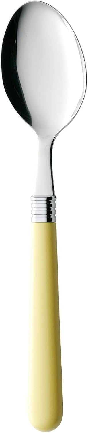 Takakuwa Metal Pastel Cutlery Dessert Spoon, Yellow 401024