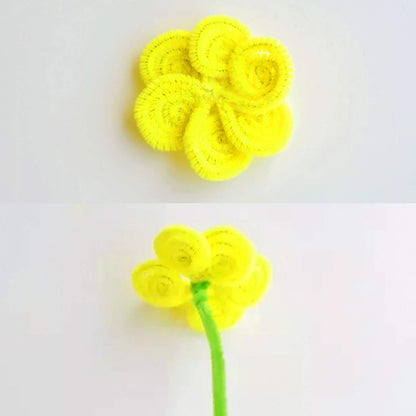 400 Pieces Pipe Cleaners Yellow Chenille Stem for DIY Art Craft Decorations (6mm x 12 Inch)